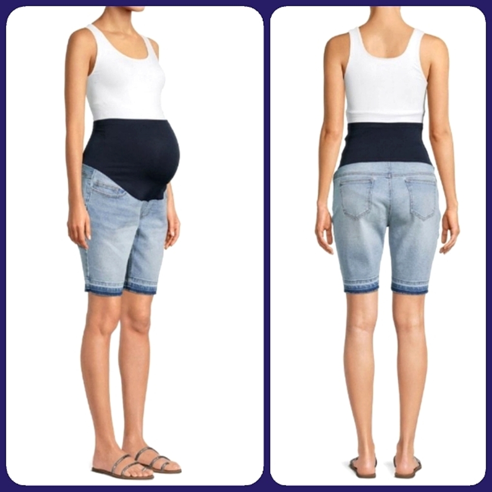NWT Time and Tru Released Hem Denim Shorts - Picture 3 of 5